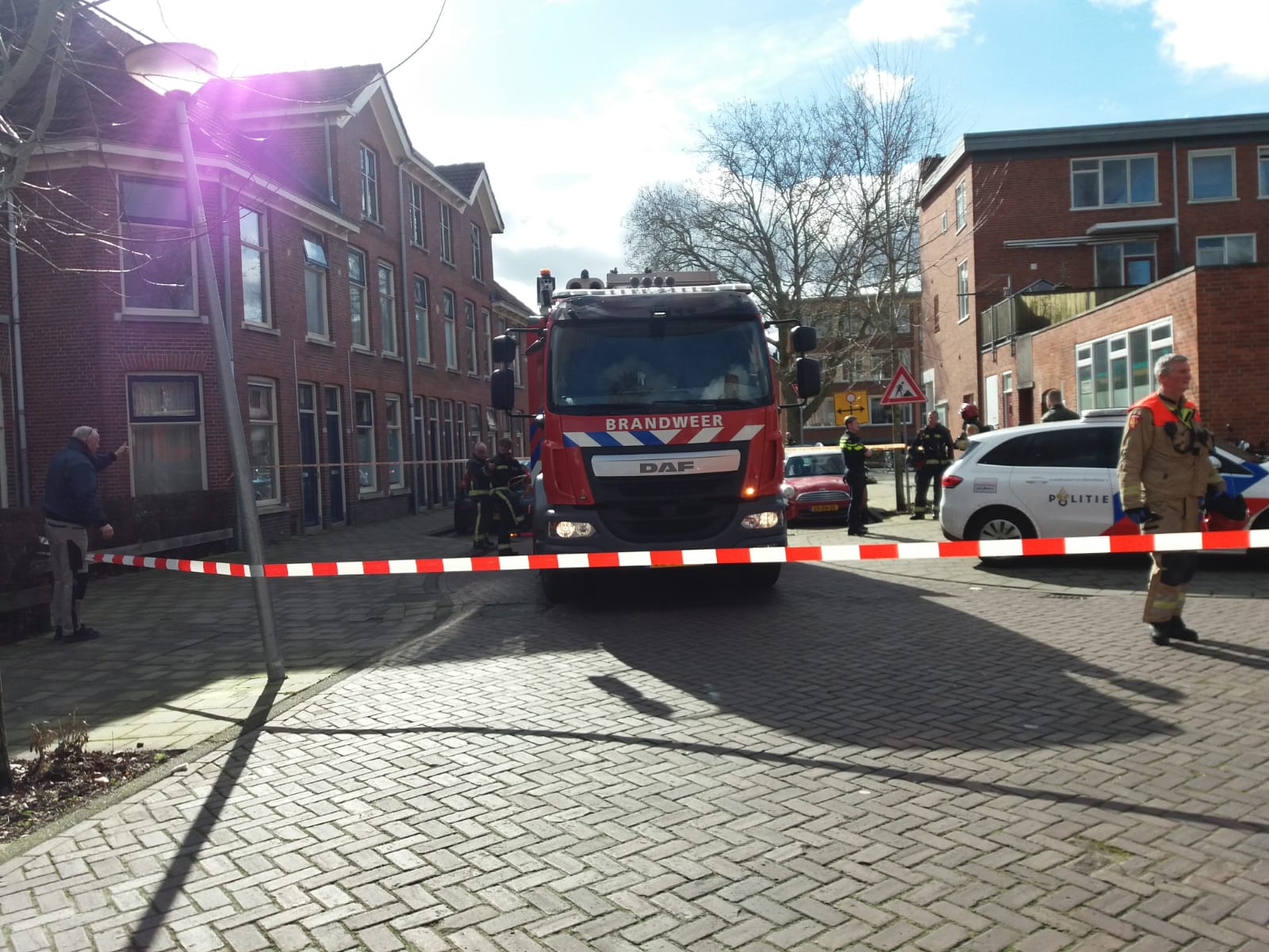 Brandweer voert inspectie uit