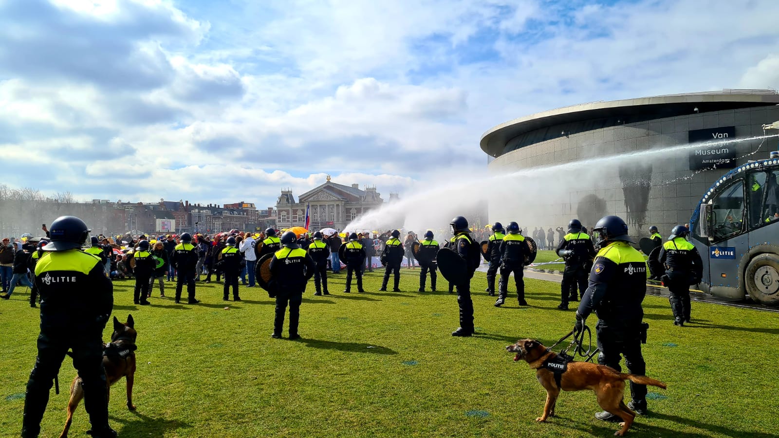 Politie maakt einde aan demonstratie