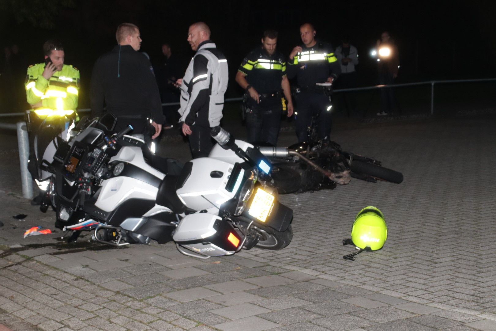 twee beschadigde motoren