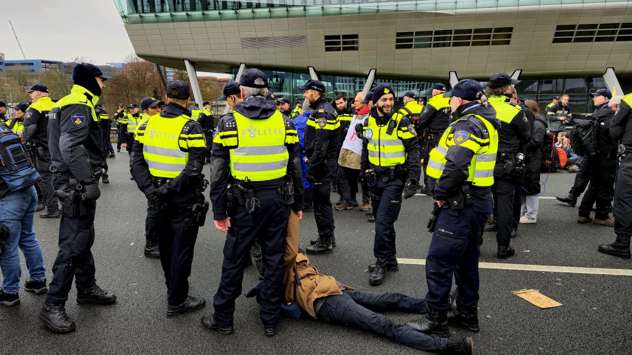 Verboden demonstratie op A10 bij Amsterdam (Archief)