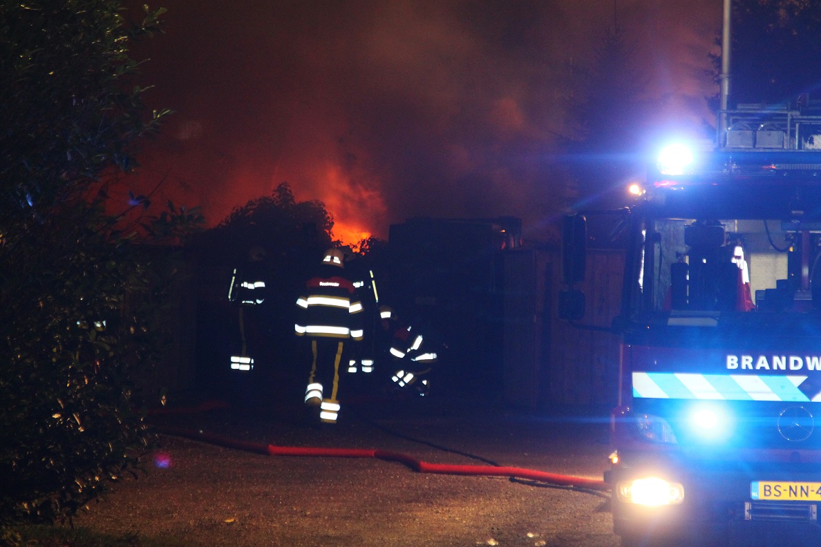 Foto van grote brand op camping | Willy Smits | www.112journaal.nl