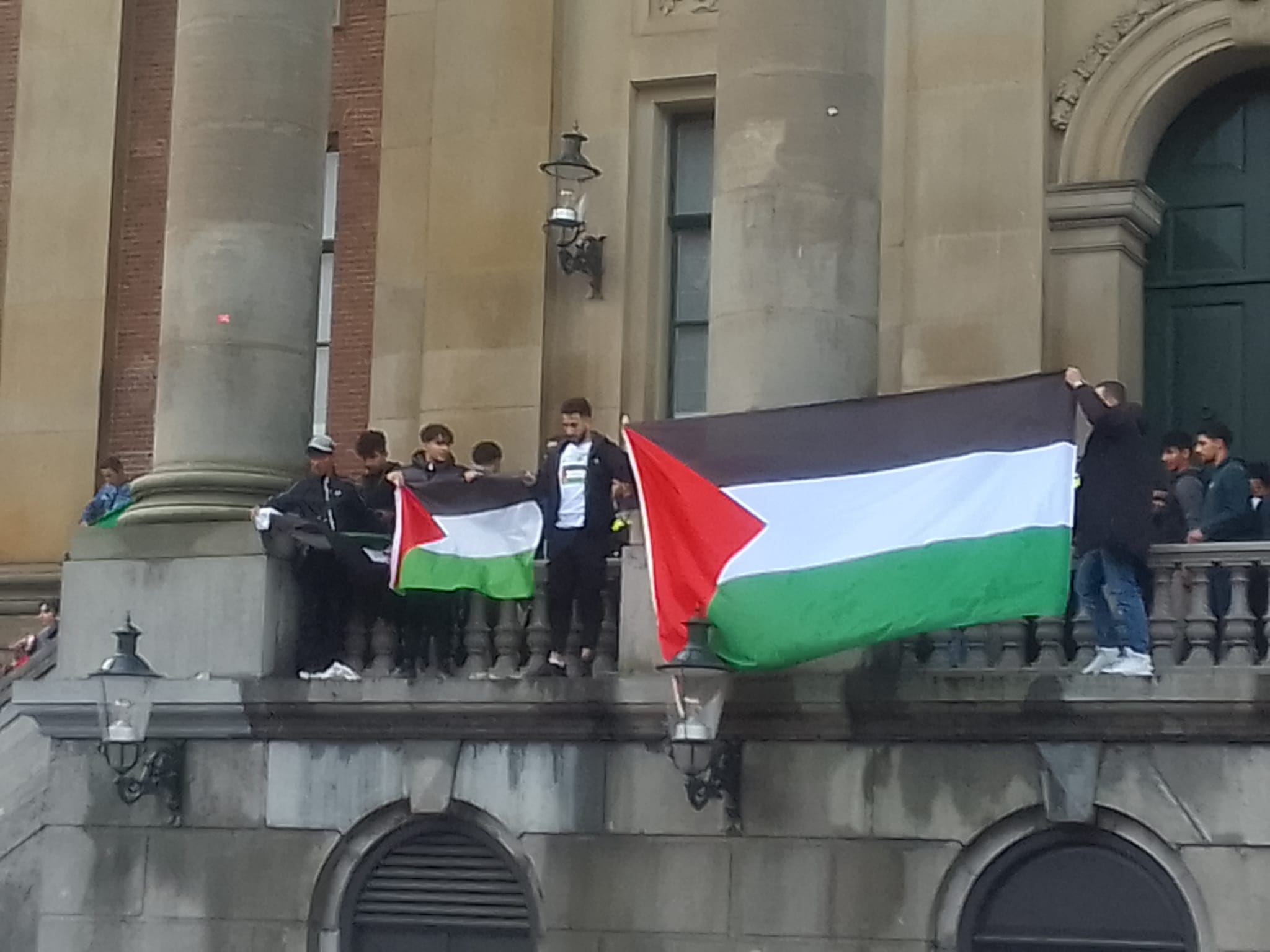 Demonstratie op de Grote Markt