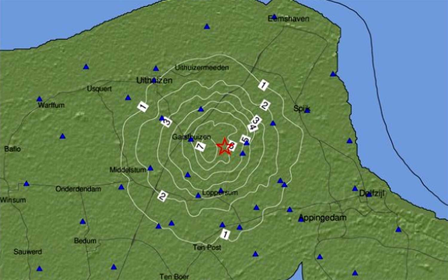 Zware aardbeving van 3.4 op de schaal van Richter treft Groningen