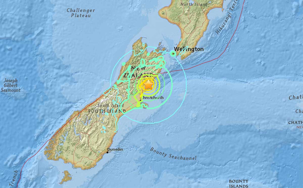 Zware aardbeving van 7,5 op schaal Richter treft Nieuw-Zeeland