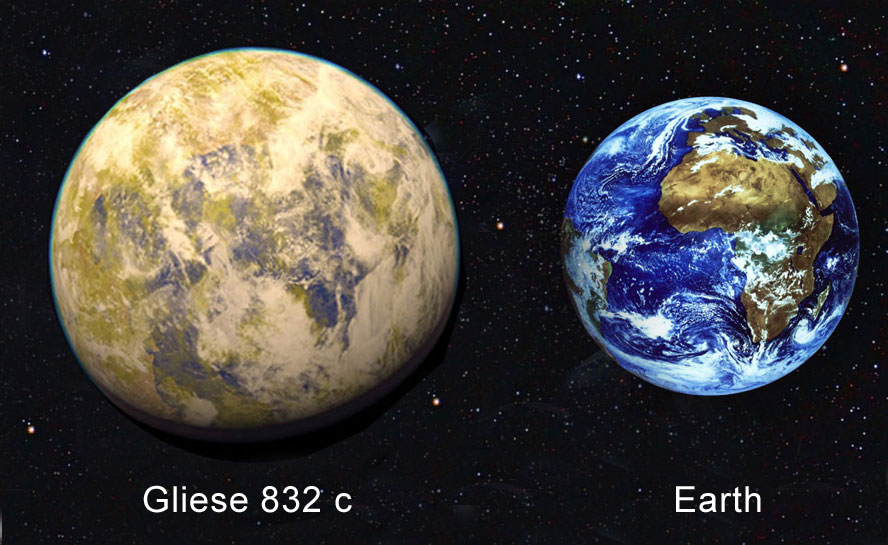 Buitenaards leven, aarde, Gliese 832 c