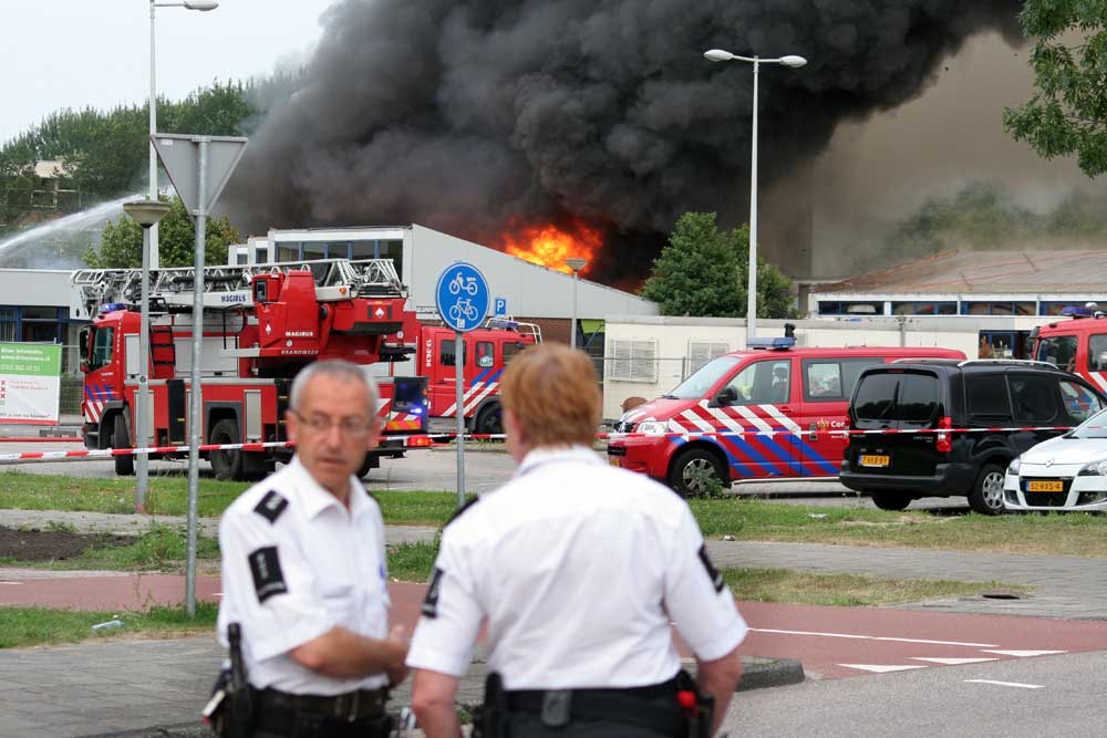 Foto van brand in school | Miranda van der Sloot