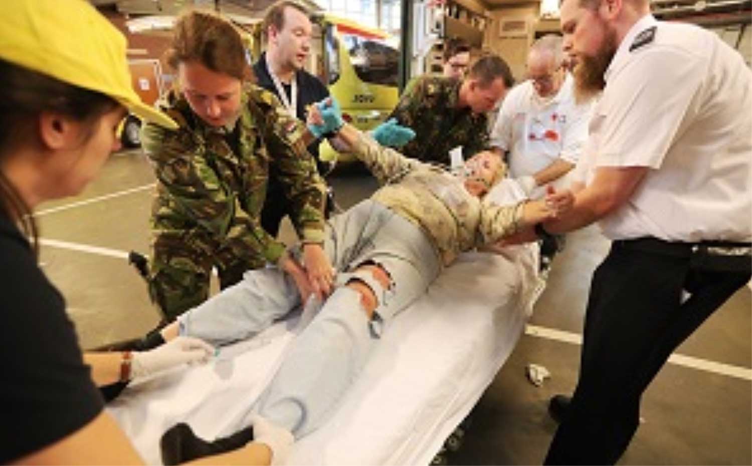 Grote rampenoefening in Centraal Militair Hospitaal 