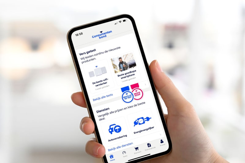 Nieuwe app consumentenbond
