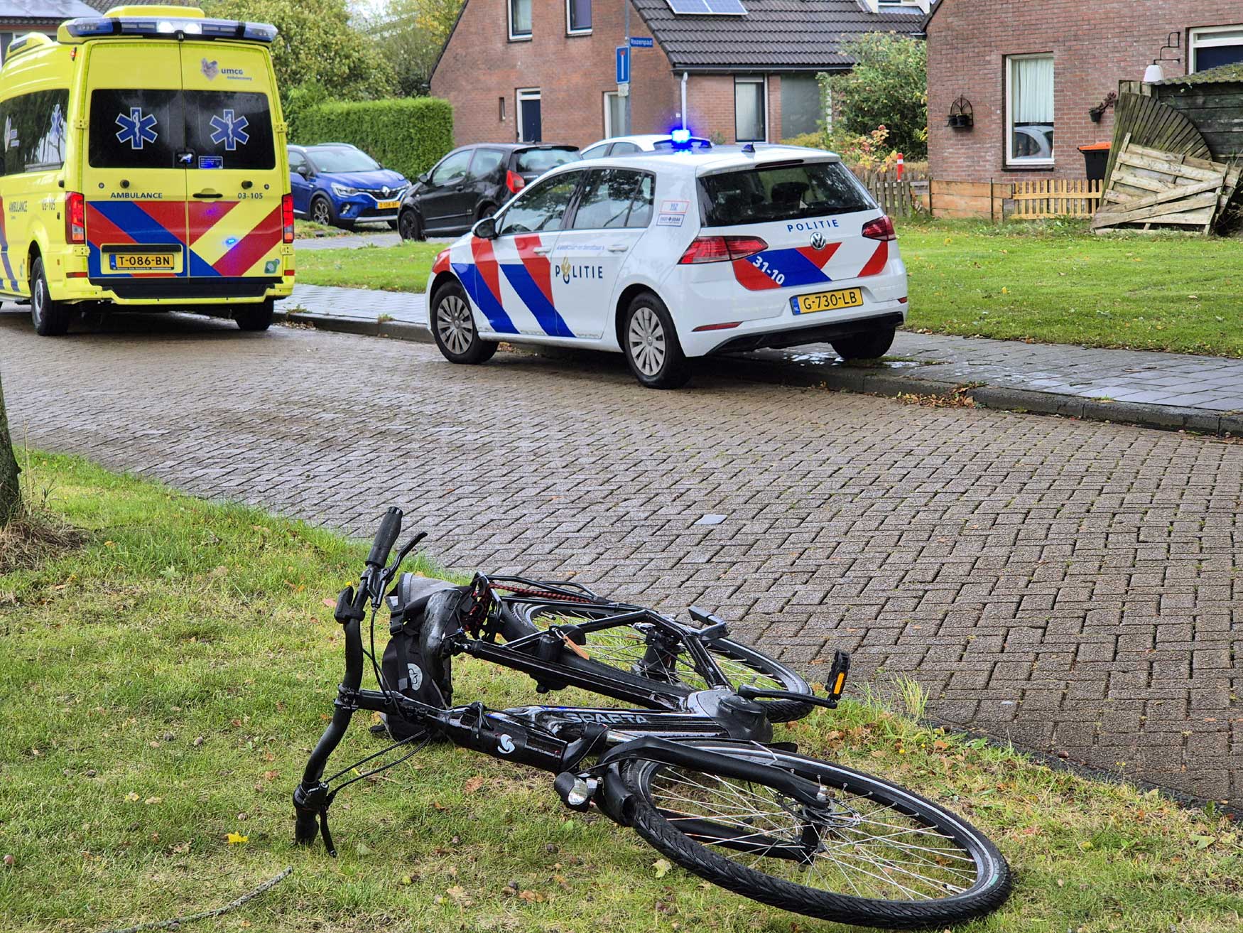 fiets-ambu-politieauto