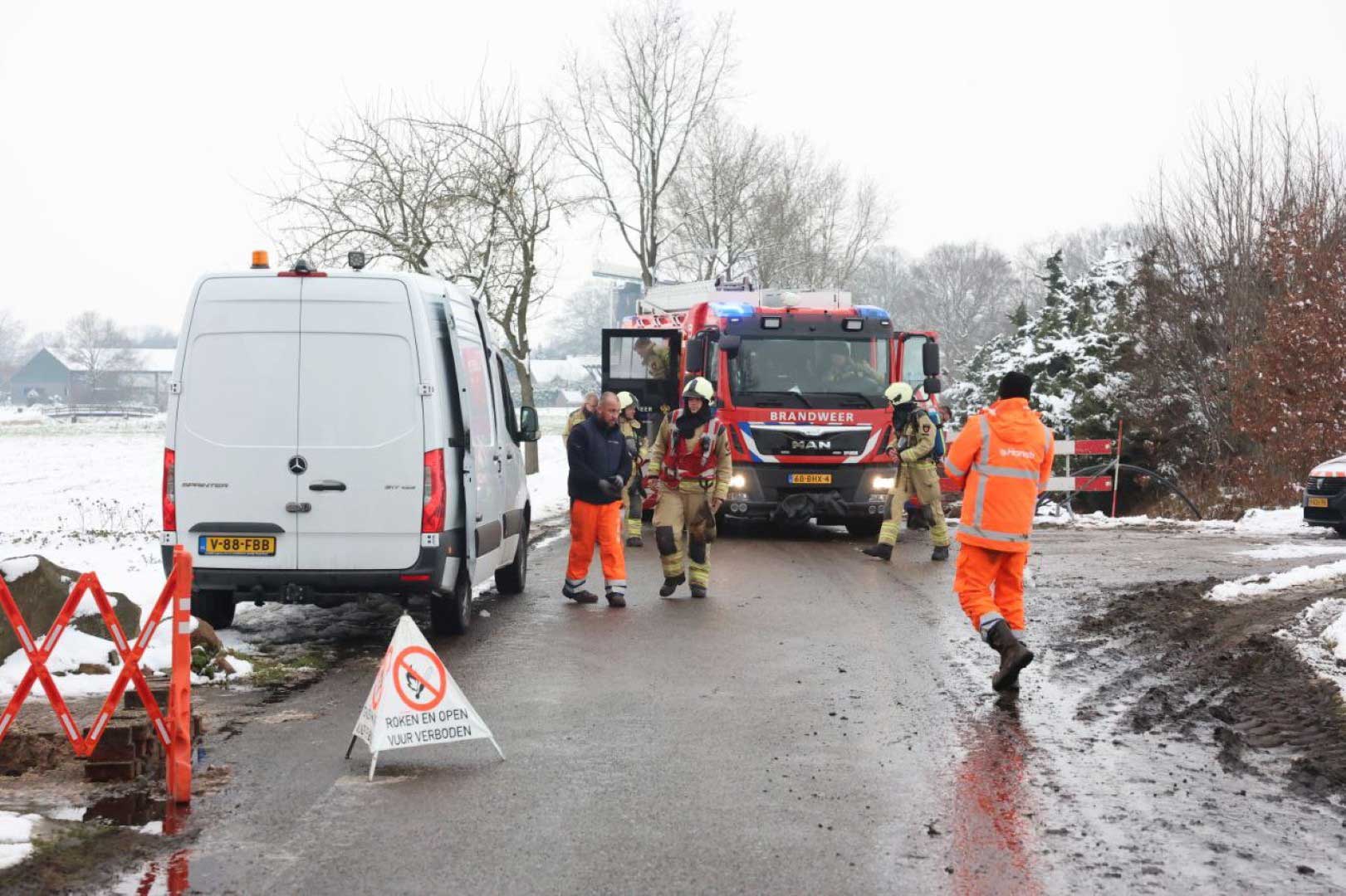 gaslek-brandweer-sneeuw