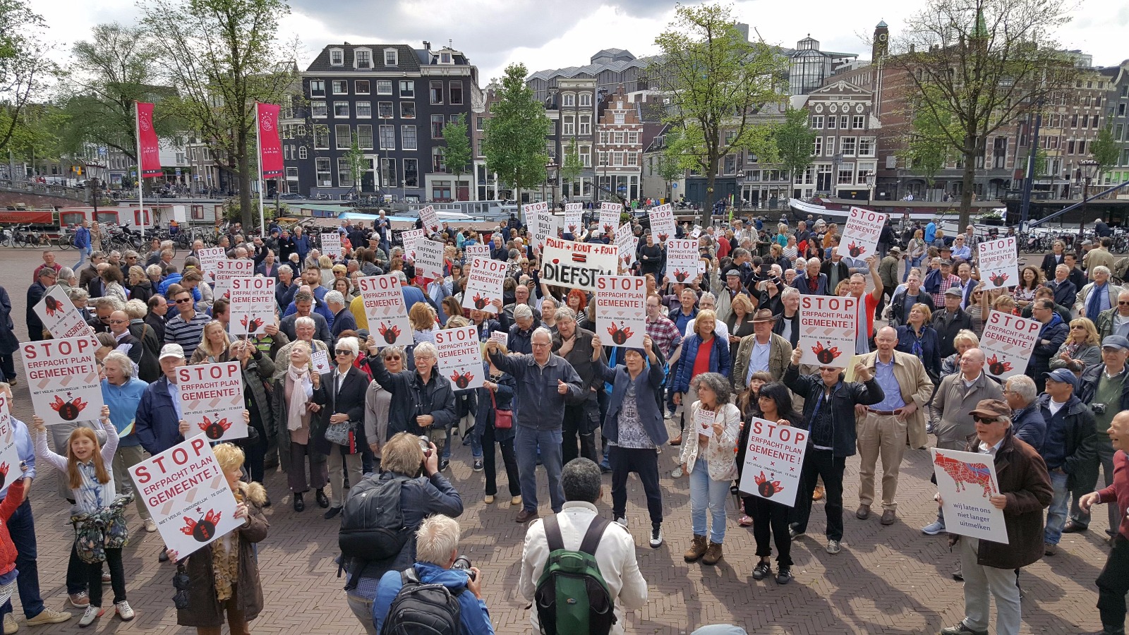 Demonstratie tegen erfpacht