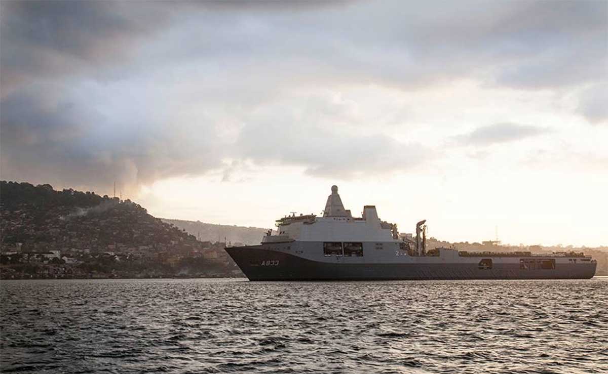 Elektromotor marineschip Karel Doorman defect