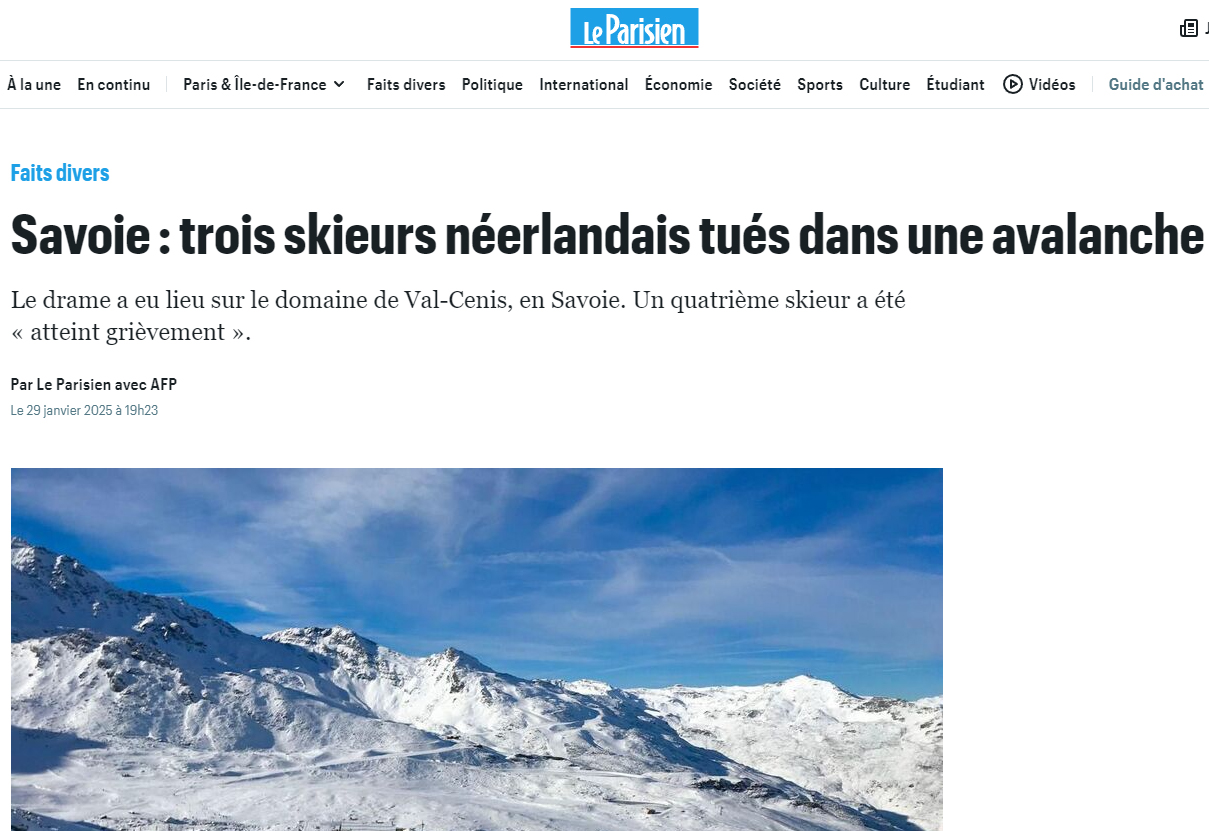 Screenshot Le Parisien