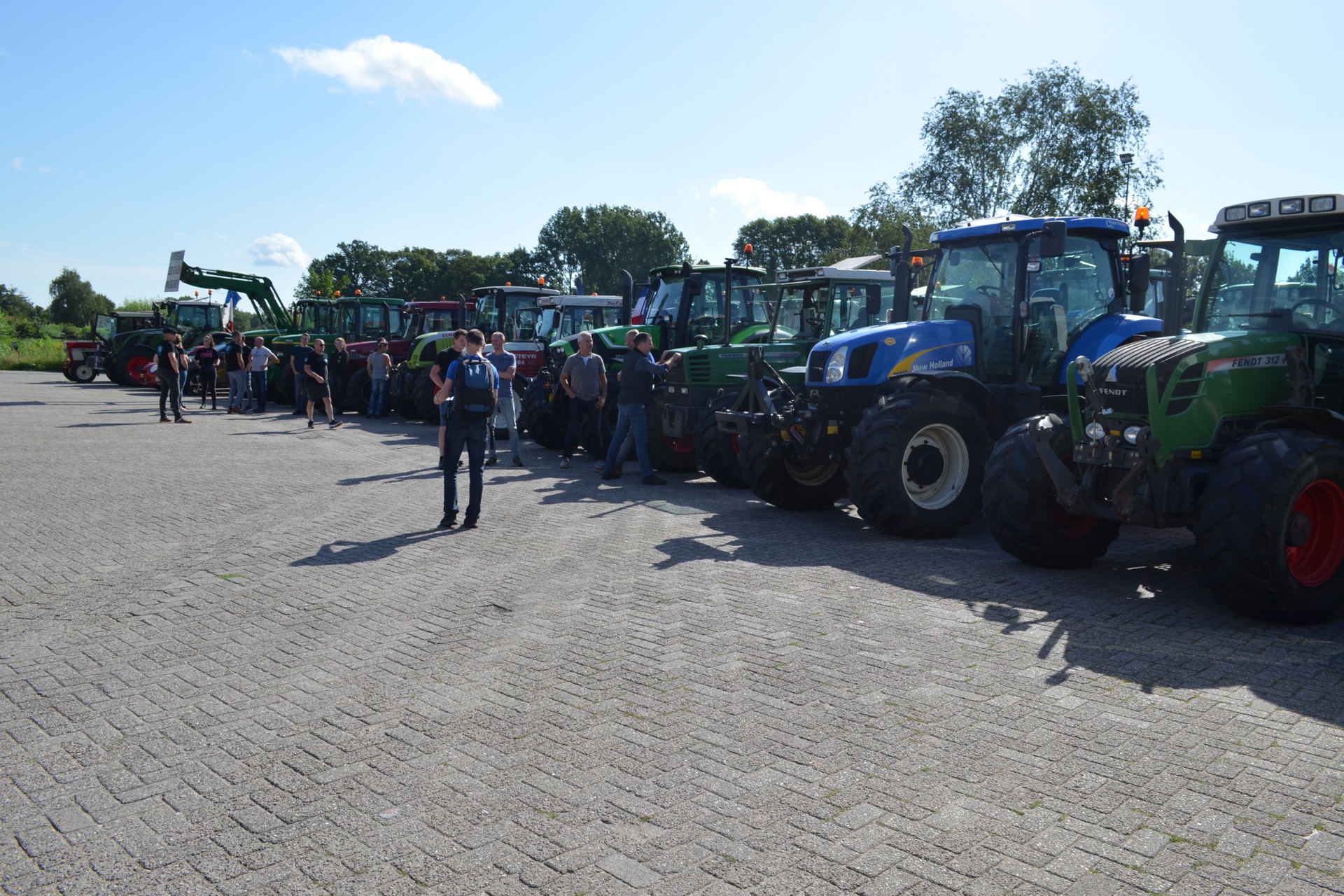 Boeren verzamelen zich