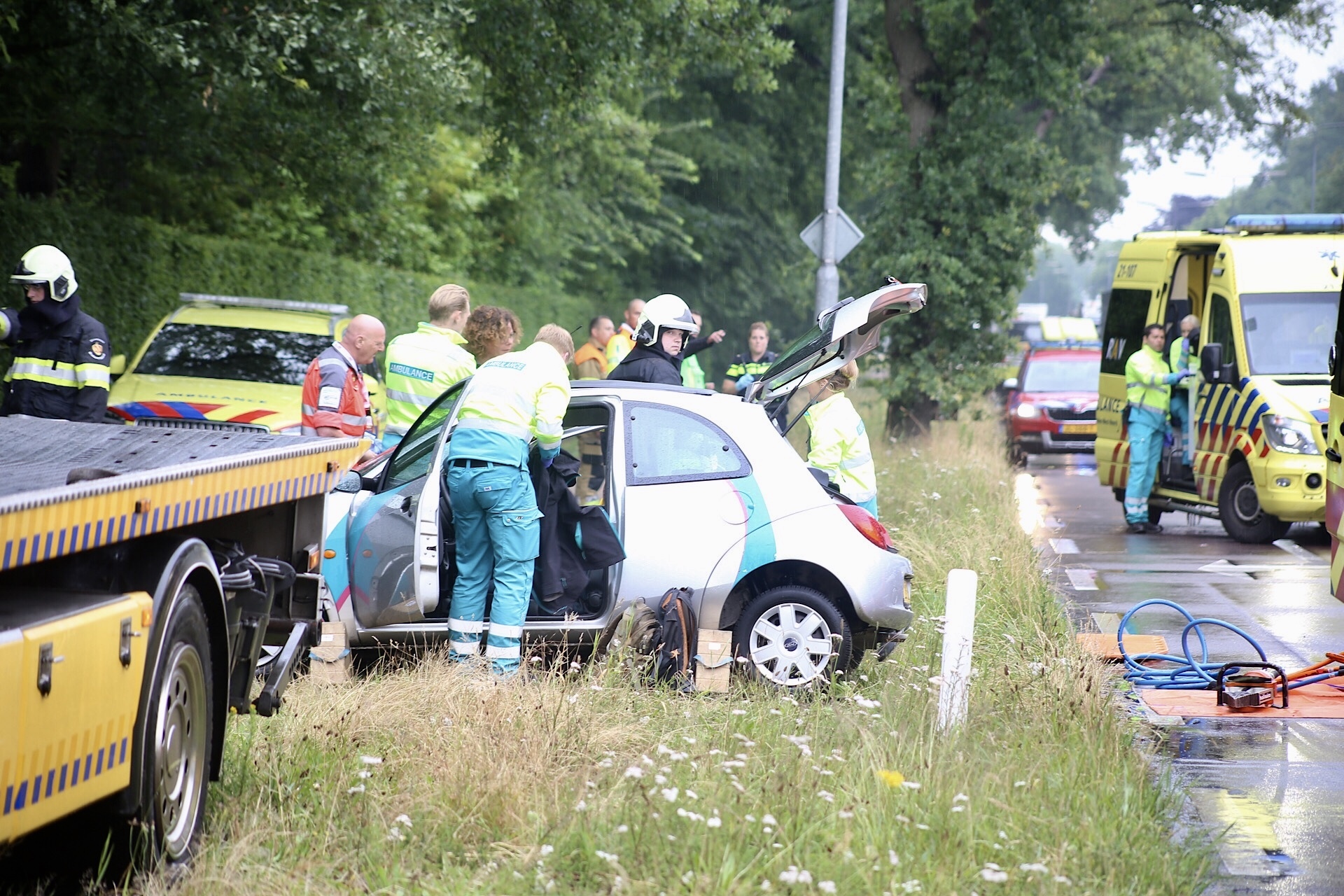 Foto van aanrijding