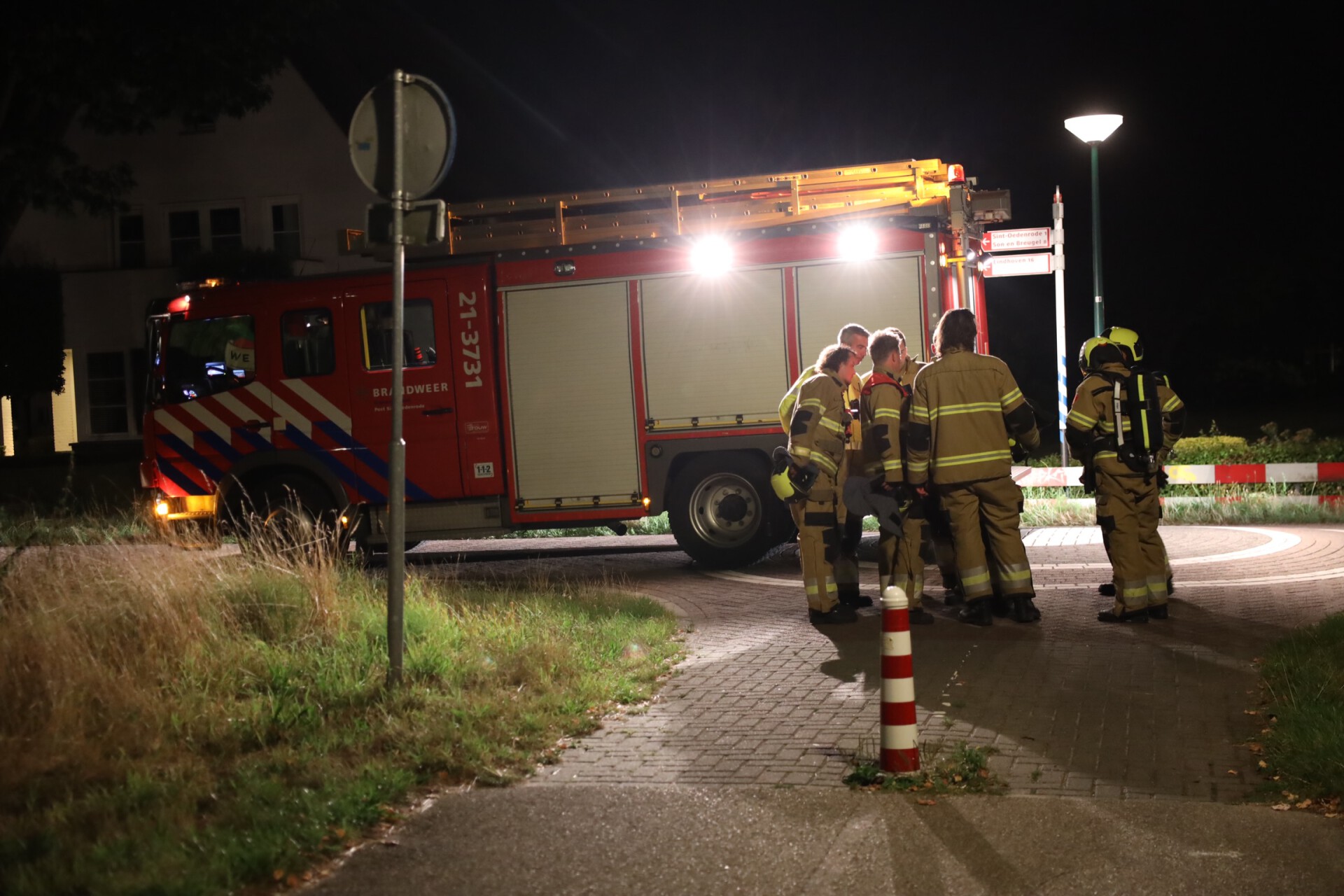 Brandweer ter plaatse