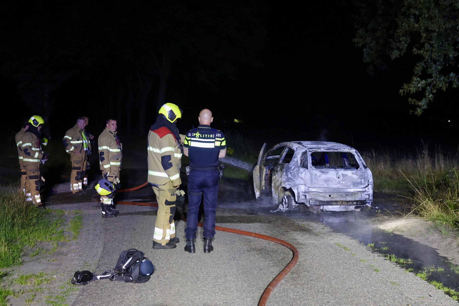 Auto uitgebrand 