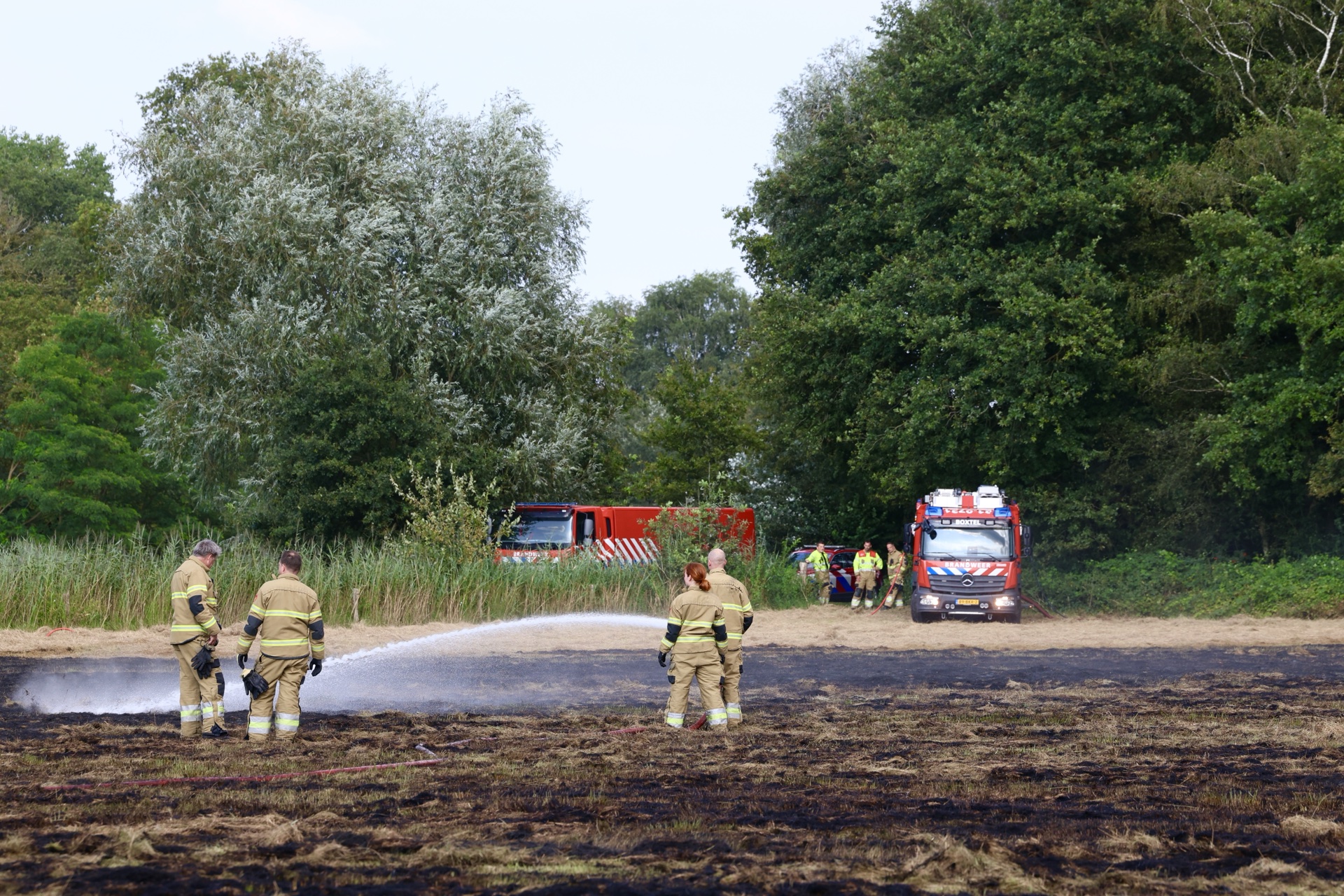 Brandweer dooft brand