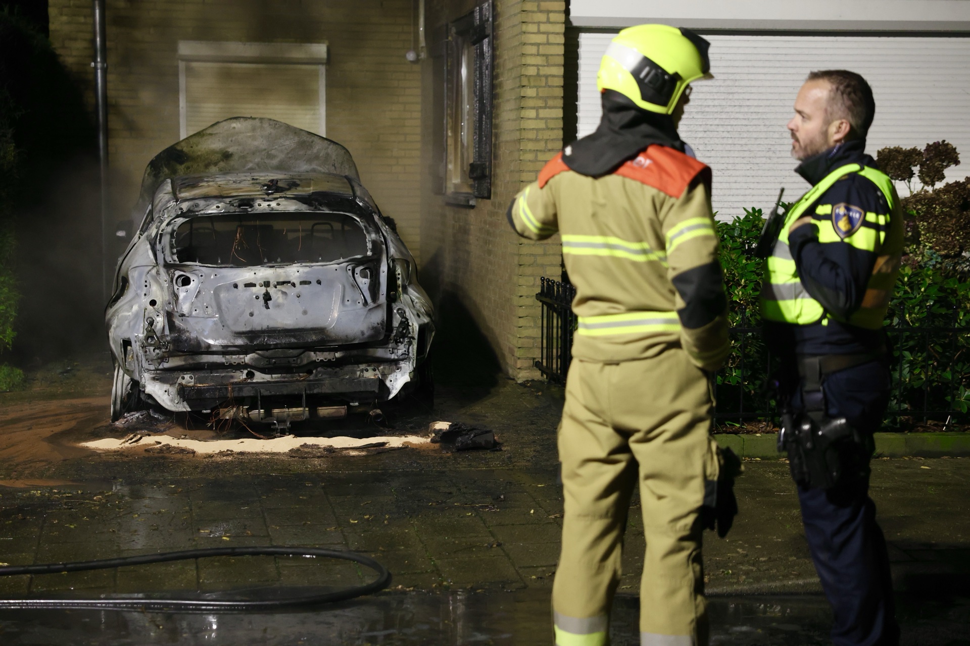 Auto uitgebrand 