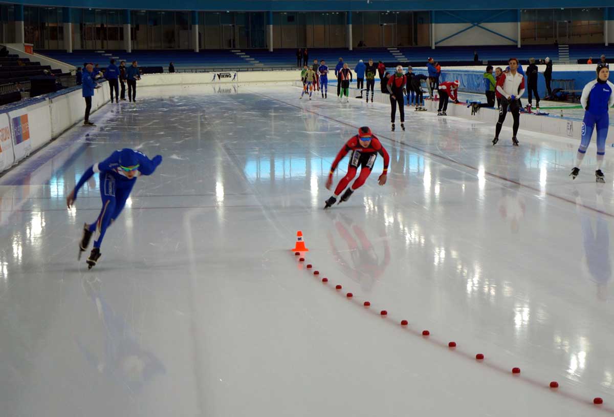 Internationaal schaatstoernooi Viking Race voor junioren in Thialf 