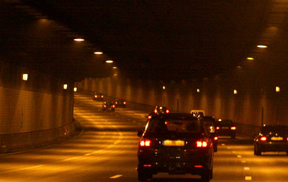 Foto van tunnel auto verlichting | Archief EHF