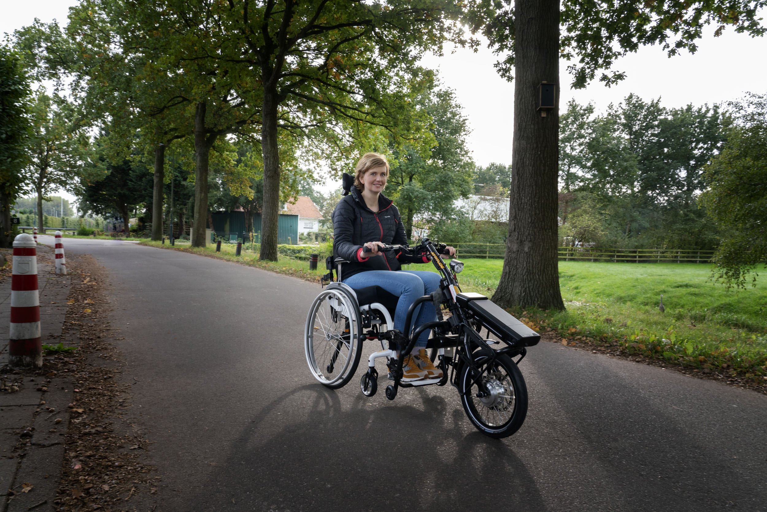 Judith op haar fiets