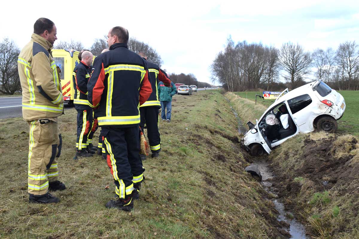 Gewonde bij eenzijdig ongeval A28