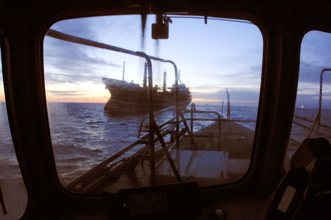 Zeeschepen botsen voor de Belgische kust