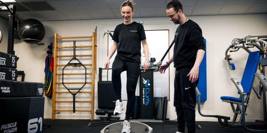 Fysiotherapeut aan het werk