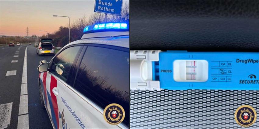 politieauto-drugstest-snelweg