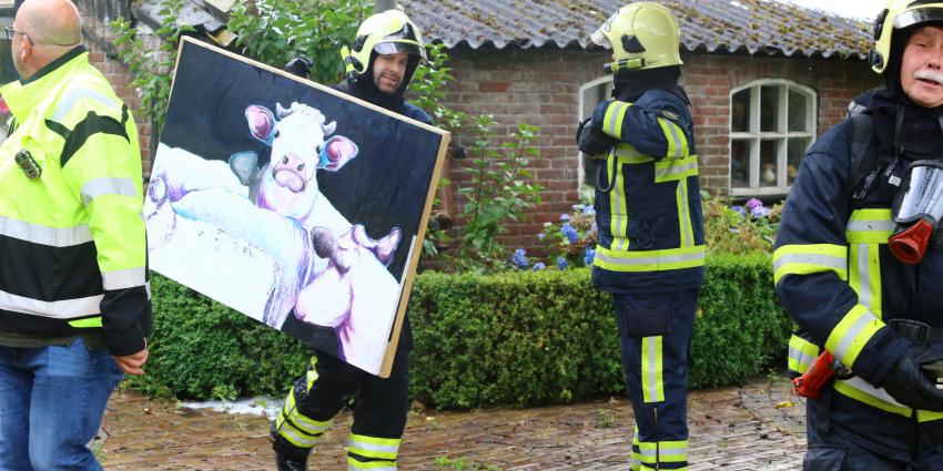 Grote brand in woonboerderij in Breugel