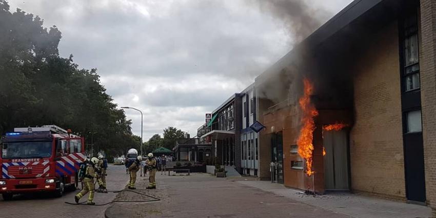 Brand politiebureau Klazienaveen