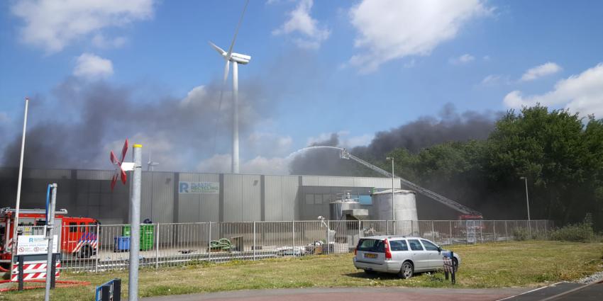 Foto van brand in Amsterdam