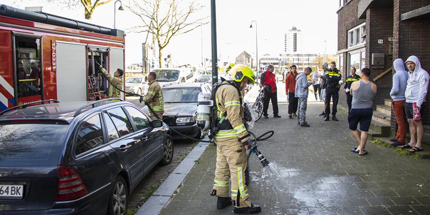 Woningbrand door barbecue 