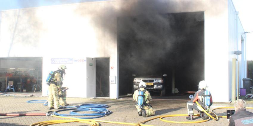 Brand in bedrijfspand