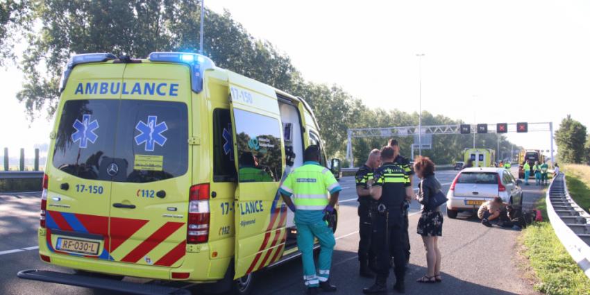 Gewonde bij aanrijding A13