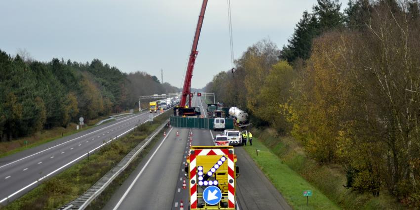 Ongevallen zorgen voor problemen op A67