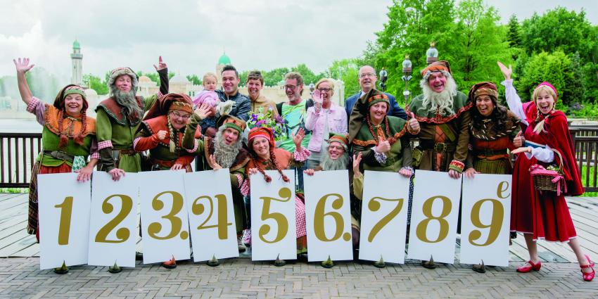 Efteling ontvangt 123.456.789e bezoeker