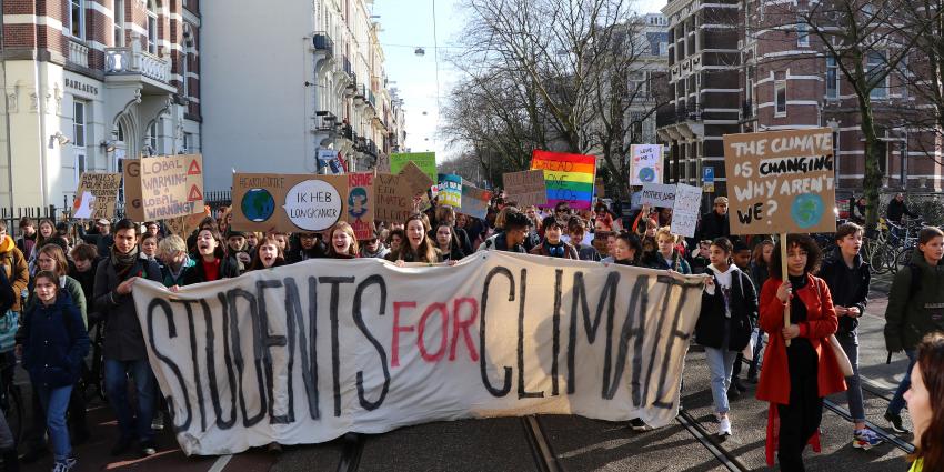 Demonstratie in Amsterdam voor een beter klimaat