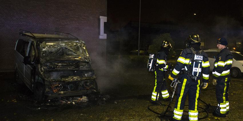 Bestelbus uitgebrand in Bossche wijk De Hambaken