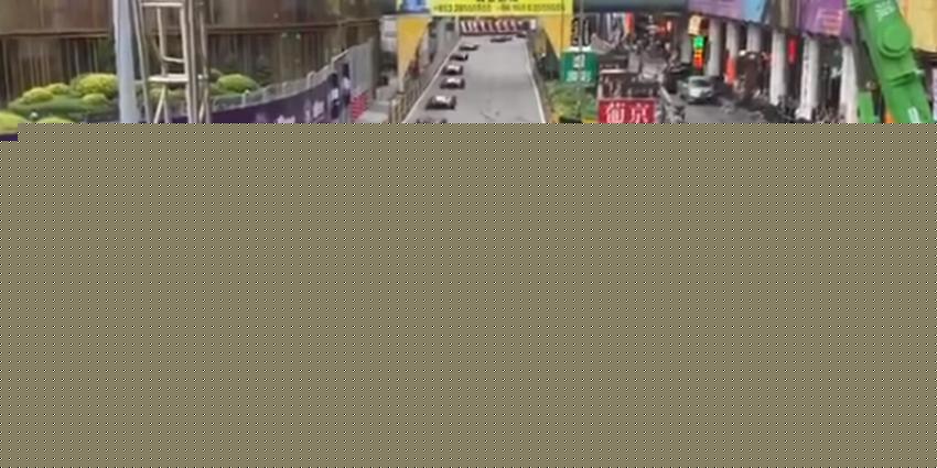 Formule 3 raceauto gelanceerd tijdens GP van Macau