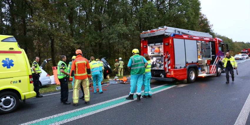 Gewonden bij aanrijding N34