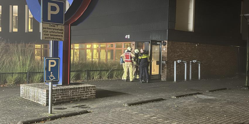 Brandje politiebureau