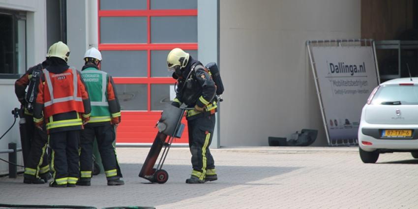 Foto van brand in garagebedrijf Farmsum | MV Blik op Nieuws