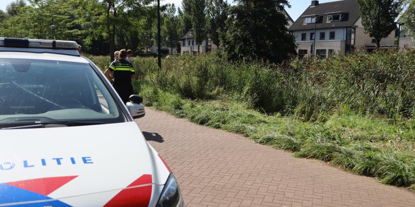 Auto van de weg geraakt