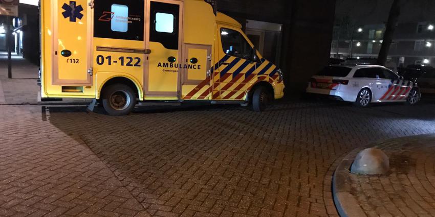 Ambulance en politie voor woning