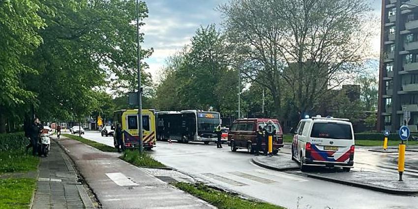 Politie en ambulance op plaats ongeval