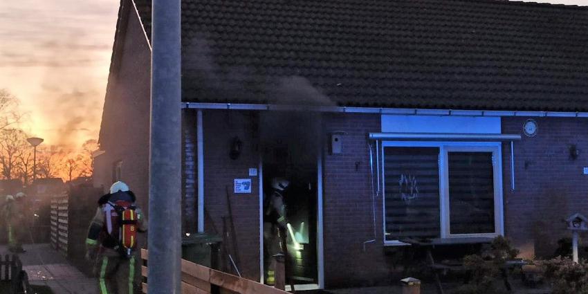 Woningbrand in Klazienaveen