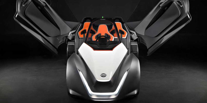 Elektrisch prototype Nissan BladeGlider op Spelen in Rio de Janeiro
