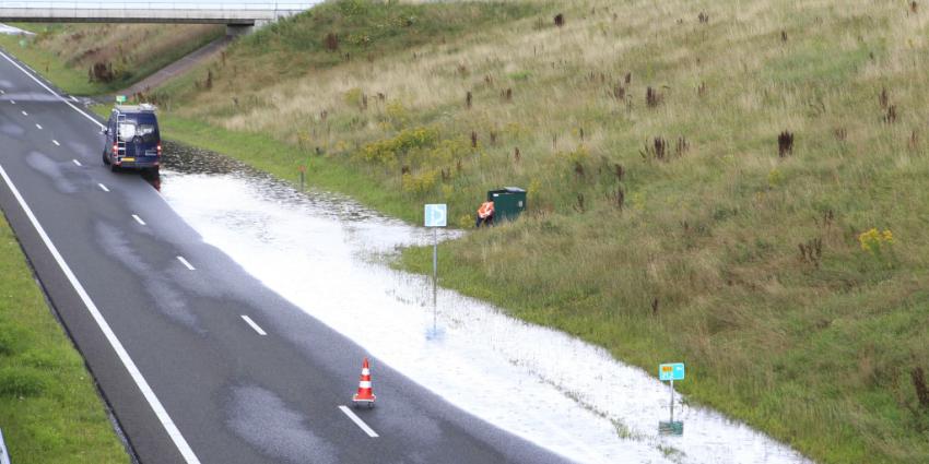 Verkeershinder op N33 door kapotte rioleringspomp